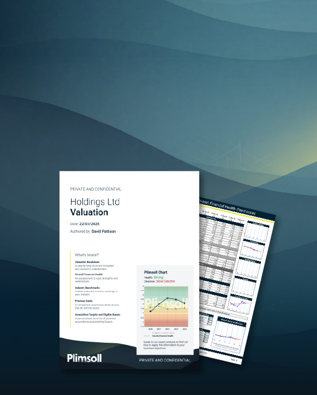 Sample Plimsoll valuation report
