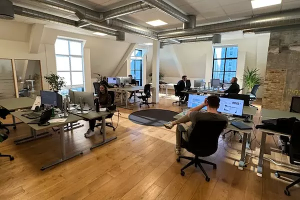 Kontorlokaler fra Aros Forsikrings afdeling i Odense.