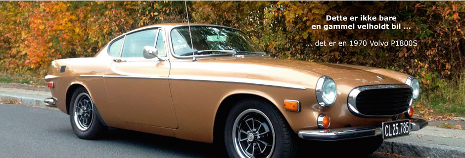 Man ser en veteranbil der holder ved vejkanten. 