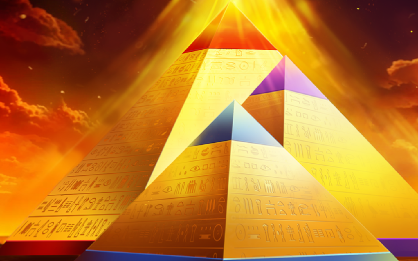 3 Pyramids of Gold: Hold & Win
