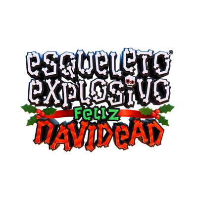 Esqueleto Explosivo Feliz Navidead