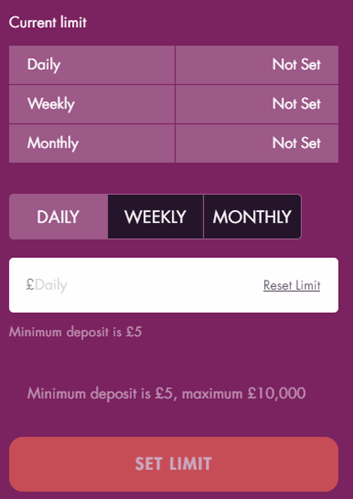 Deposit Limits