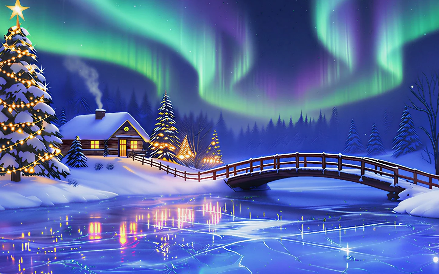 Big Bass Christmas - Frozen Lake