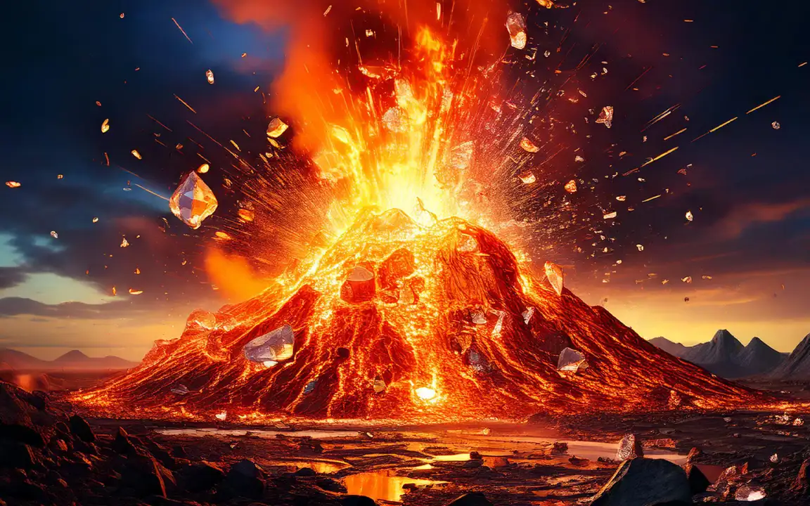 Volcano Queen Diamond Spins