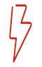 Red lightning bolt icon