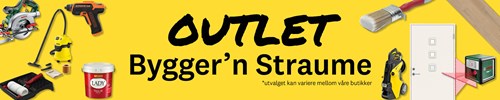 Outlet-produkter hos Bygger'n Straume