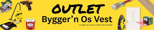 Outlet-produkter hos Bygger'n Os Vest