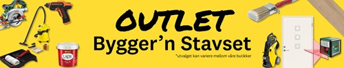 Outlet-produkter hos Bygger'n Stavset