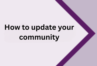 How to update your community