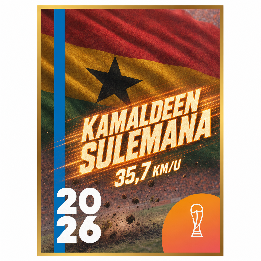 DELTA WK 2026 Snelste speler 2022 Qatar Kamaldeen Sulemana