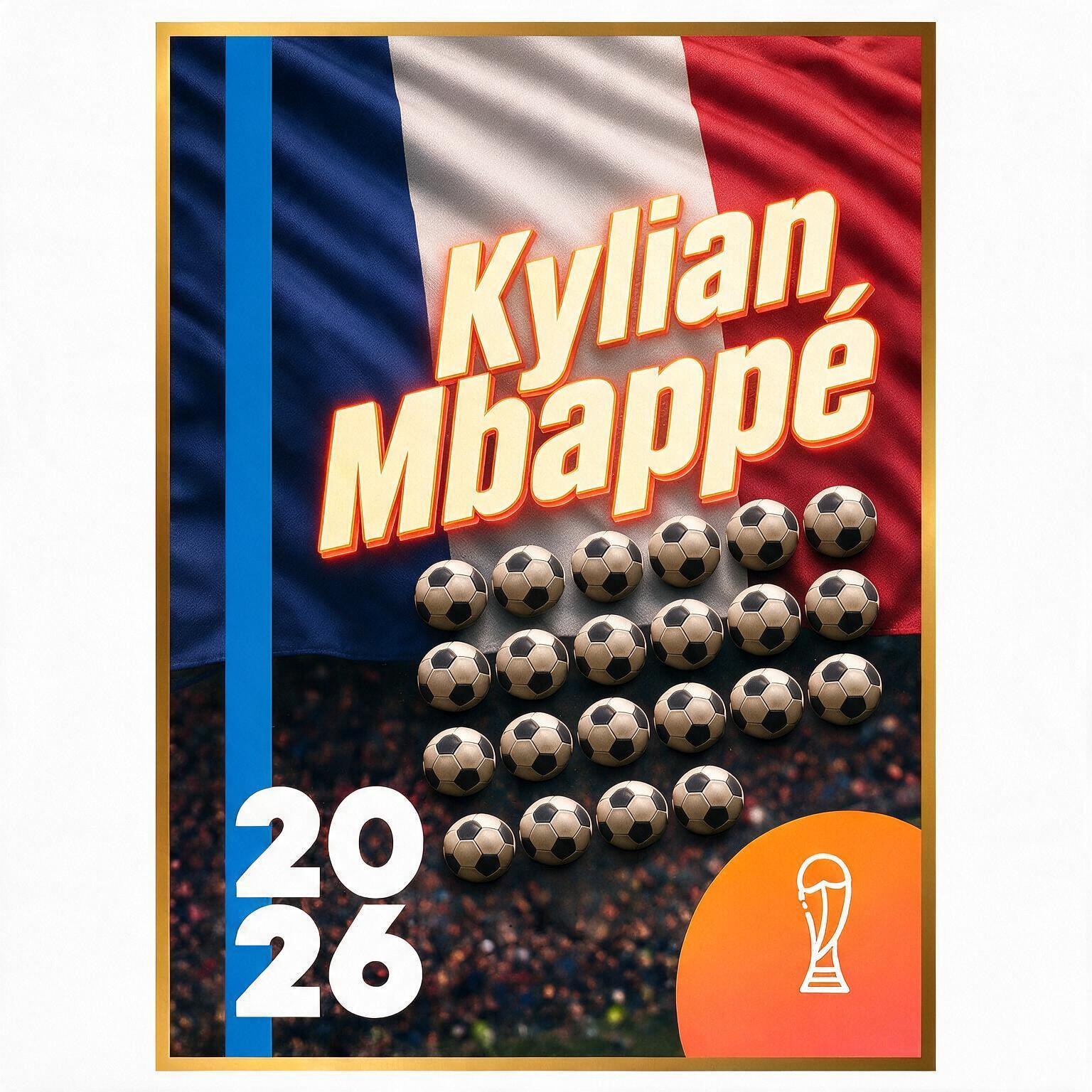 DELTA WK 2026 Voetbal Weetjes Speler met meeste doelpunten 22 Kylian Mbappé