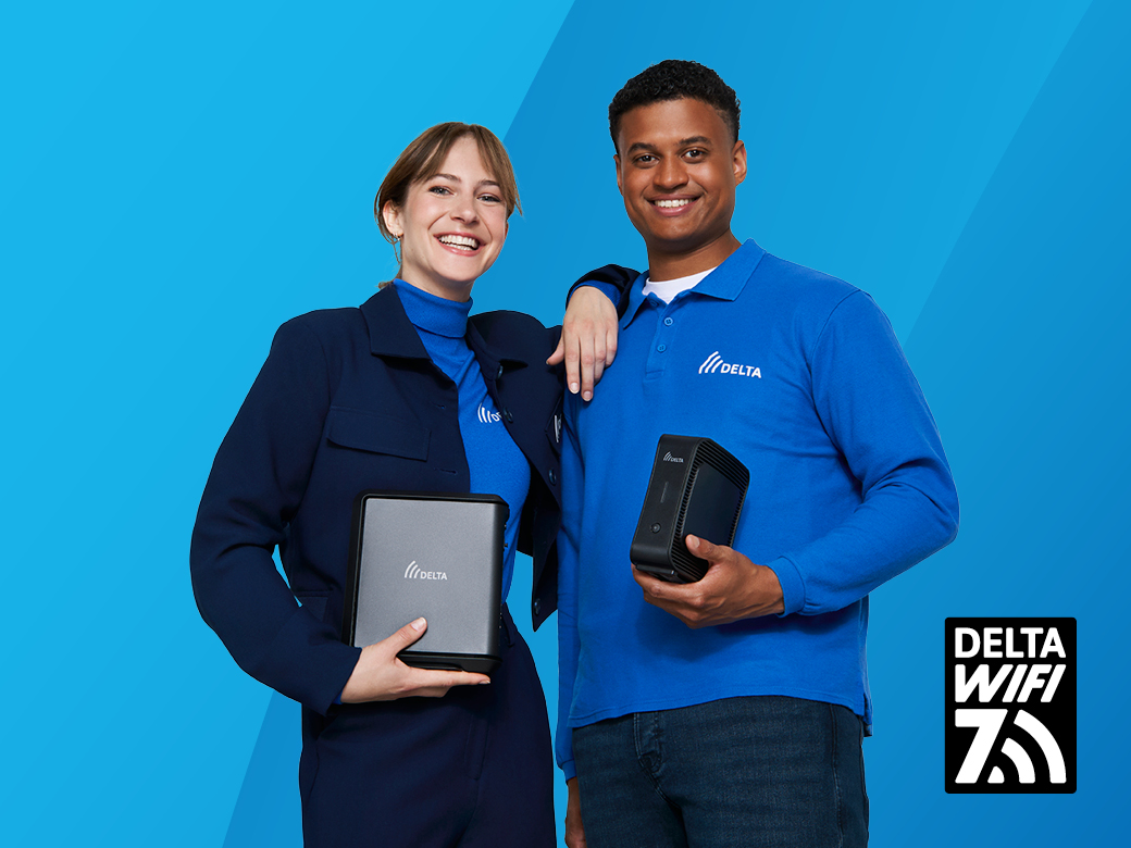 Zorgeloos online met wifi van DELTA