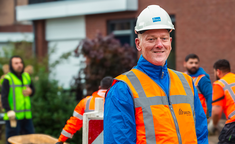 DELTA Netwerk legt glasvezel aan