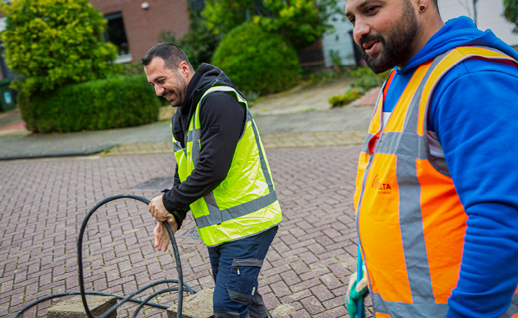 Aanleg door privégrond