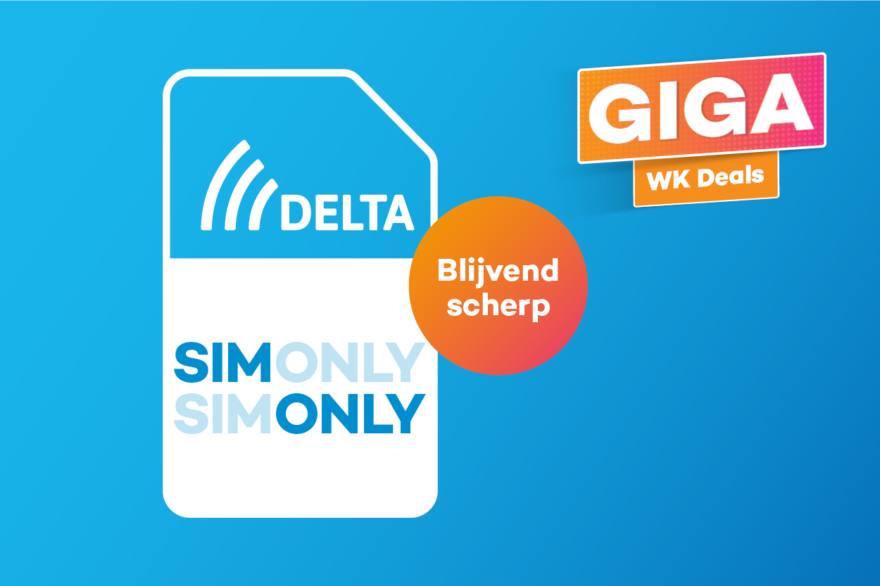 delta sim only blauwe achtergrond
