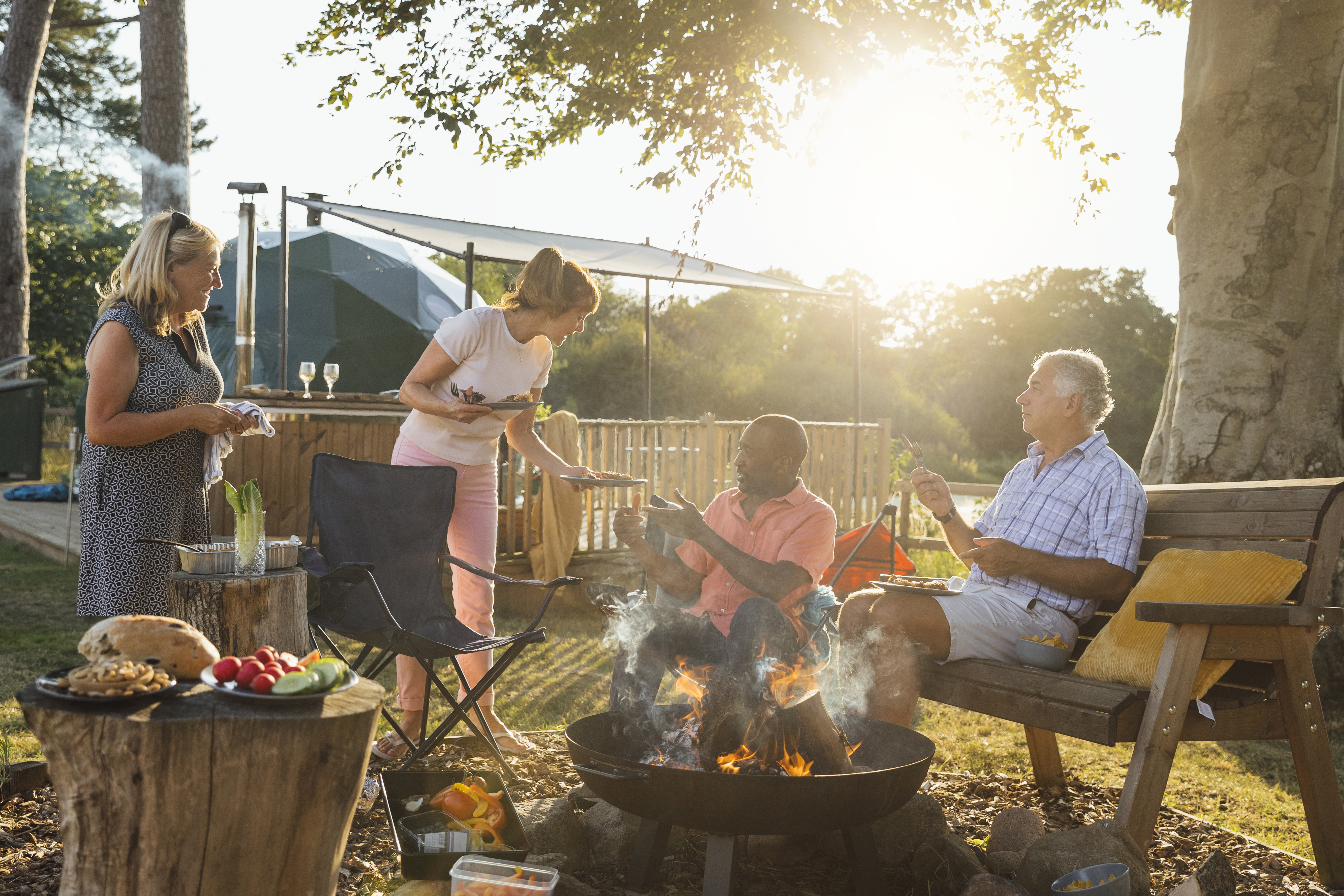 Late evening bbq