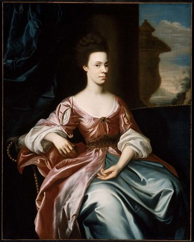 Portrait of Elizabeth Hooton, one of the leading figures in the Quaker movement, who lived in Skegby