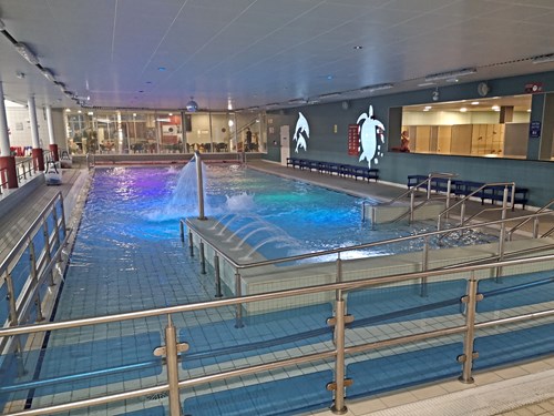 Swimming pool at the Lammas Leisure Centre in Sutton in Ashfield