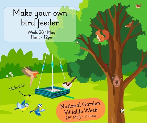 bird feeder making poster
