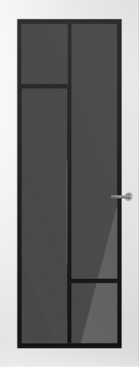 Svedex Binnendeuren Front FR508 Wit Zwart Rookglas | Afgelakt met Svedex Superlak | Deurengigant.nl product afbeelding