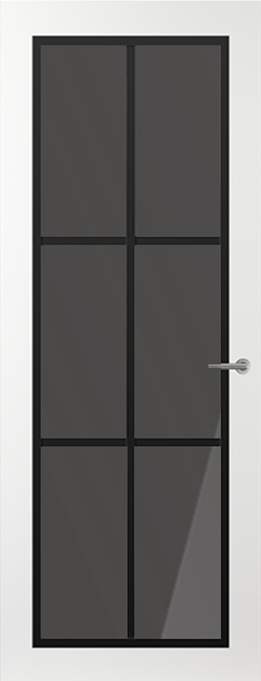 Svedex Binnendeuren Front FR511 Wit Zwart Rookglas | Afgelakt met Svedex Superlak | Deurengigant.nl product afbeelding