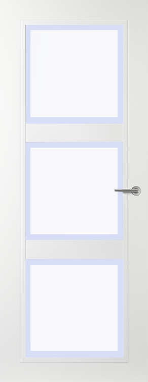 Svedex Binnendeuren Connect CN05 Gezandstraald glas met blanke rand | Afgelakt met Svedex Superlak | Deurengigant.nl product afbeelding