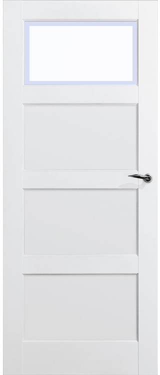 Skantrae Binnendeuren SKS 235 C1 Satinato facet glas | Stijlvolle binnendeur | Deurengigant.nl product afbeelding