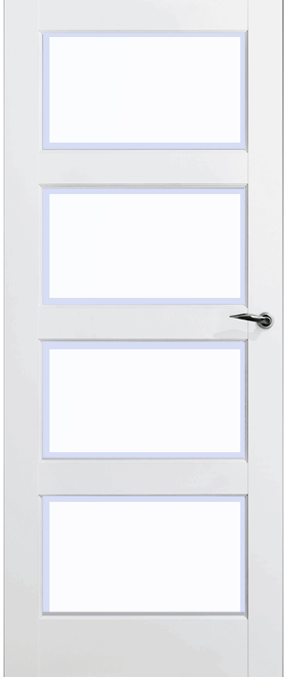 Skantrae Binnendeuren SKS 235 Satinato facet glas | Stijlvolle binnendeur | Deurengigant.nl product afbeelding
