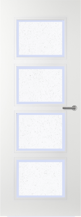 Svedex Binnendeuren Elite AE34 Gezandstraald glas met blanke rand | Afgelakt met Svedex Superlak | Deurengigant.nl product afbeelding