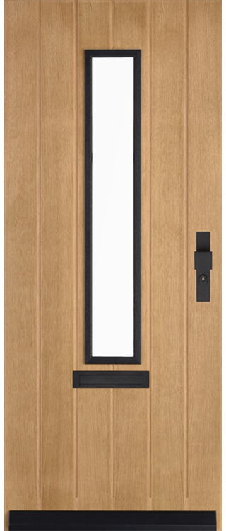 Skantrae Voordeuren SKN 665 Iso satinato glas | Massief hardhout | Deurengigant.nl product afbeelding