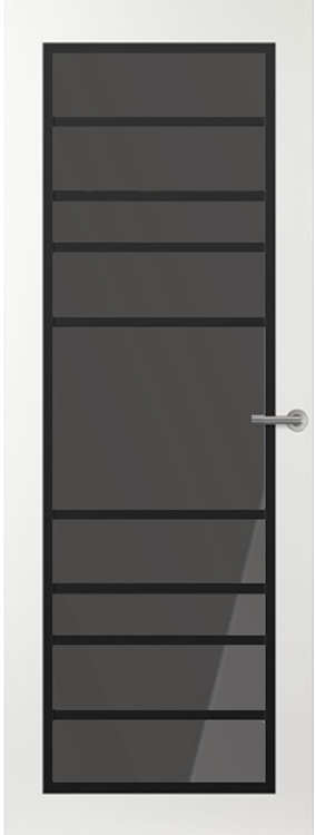 Svedex Binnendeuren Front FR518 Wit Zwart Rookglas | Afgelakt met Svedex Superlak | Deurengigant.nl product afbeelding