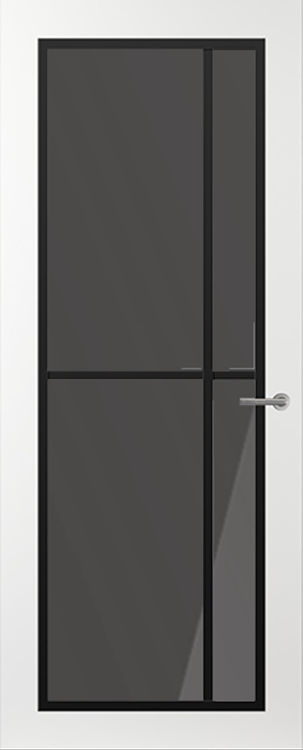 Svedex Binnendeuren Front FR503 Wit Zwart Rookglas | Afgelakt met Svedex Superlak | Deurengigant.nl product afbeelding
