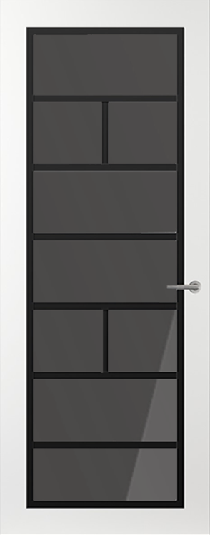 Svedex Binnendeuren Front FR505 Wit Zwart Rookglas | Afgelakt met Svedex Superlak | Deurengigant.nl product afbeelding