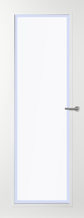 Svedex Binnendeuren Connect CN10 Gezandstraald glas met blanke rand | Afgelakt met Svedex Superlak | Deurengigant.nl product afbeelding
