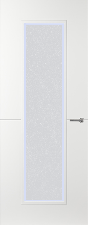 Svedex Binnendeuren Linea AL51 Gezandstraald glas met blanke rand | Afgelakt met Svedex Superlak | Deurengigant.nl product afbeelding