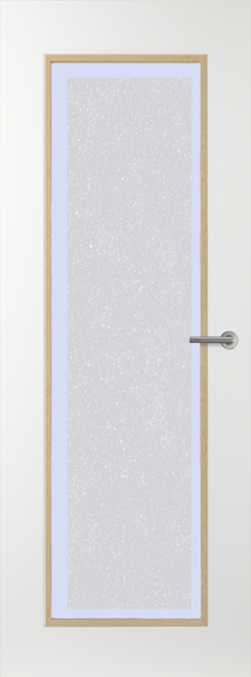 Svedex Binnendeuren Elite AE10 Eiken Gezandstraald glas met blanke rand | Afgelakt met Svedex Superlak | Deurengigant.nl product afbeelding
