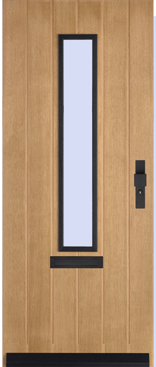 Skantrae Voordeuren SKN 665 EIK | Massief hardhout | Deurengigant.nl product afbeelding