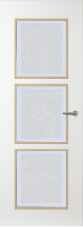 Svedex Binnendeuren Elite AE33 Eiken Gezandstraald glas met blanke rand | Afgelakt met Svedex Superlak | Deurengigant.nl product afbeelding