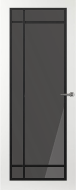 Svedex Binnendeuren Front FR514 Wit Zwart Rookglas | Afgelakt met Svedex Superlak | Deurengigant.nl product afbeelding