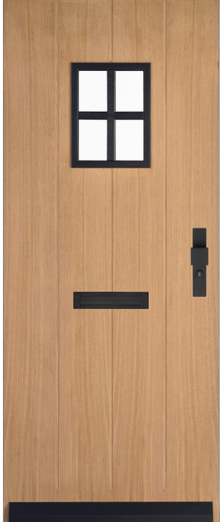 Skantrae Voordeuren SKN 666 Iso satinato glas | Massief hardhout | Deurengigant.nl product afbeelding