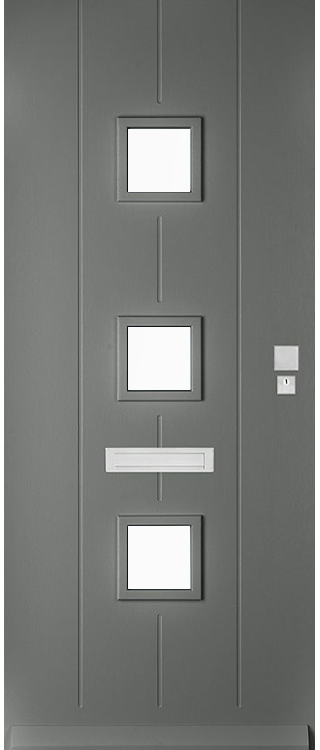 Skantrae Voordeuren SKN 662 Iso satinato glas | Massief hardhout | Deurengigant.nl product afbeelding