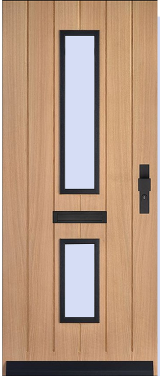 Skantrae Voordeuren SKN 668 EIK | Massief hardhout | Deurengigant.nl product afbeelding