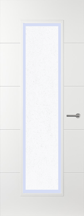 Svedex Binnendeuren Linea AL54 Gezandstraald glas met blanke rand | Afgelakt met Svedex Superlak | Deurengigant.nl product afbeelding