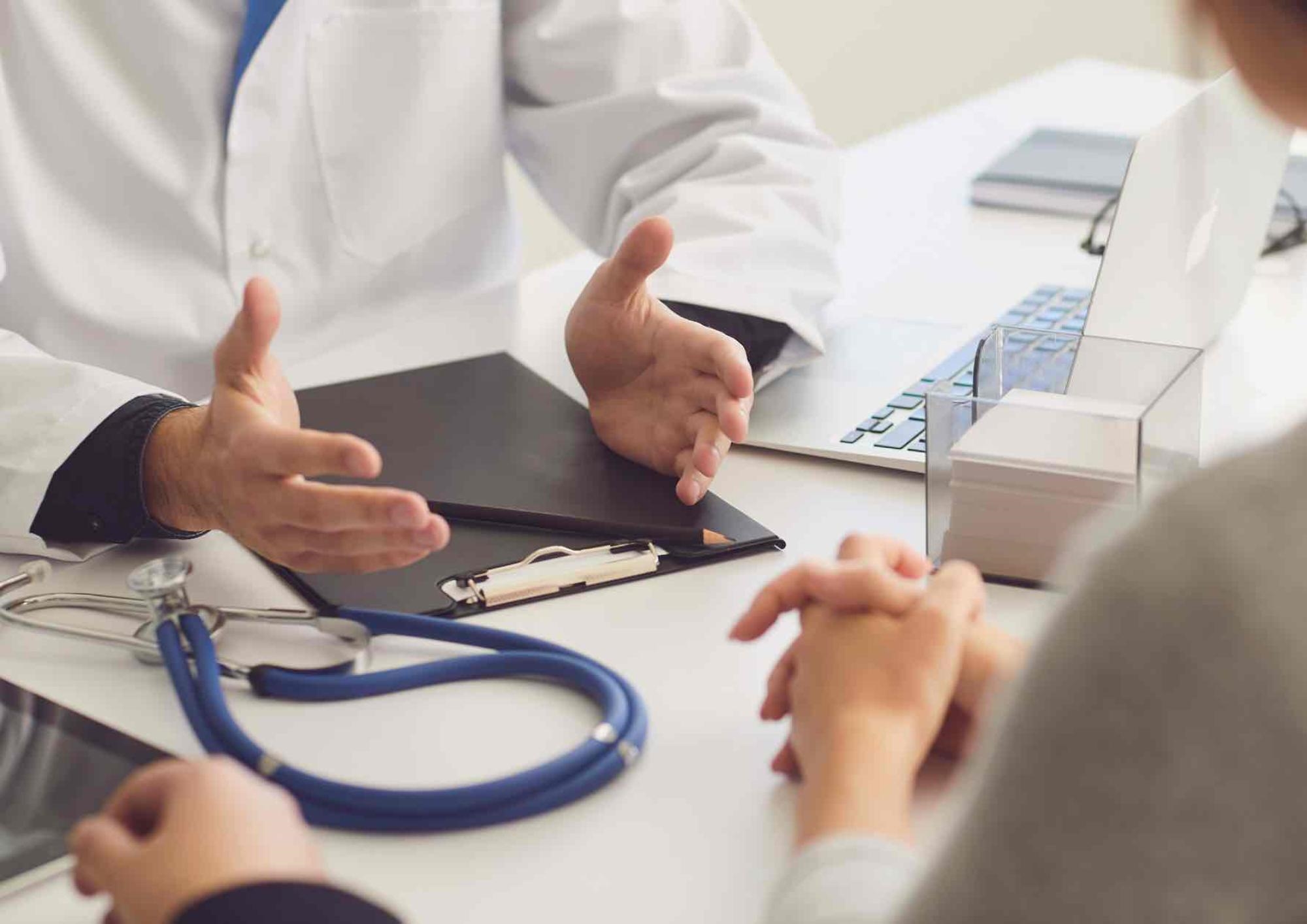 Patient and Doctor in consultation