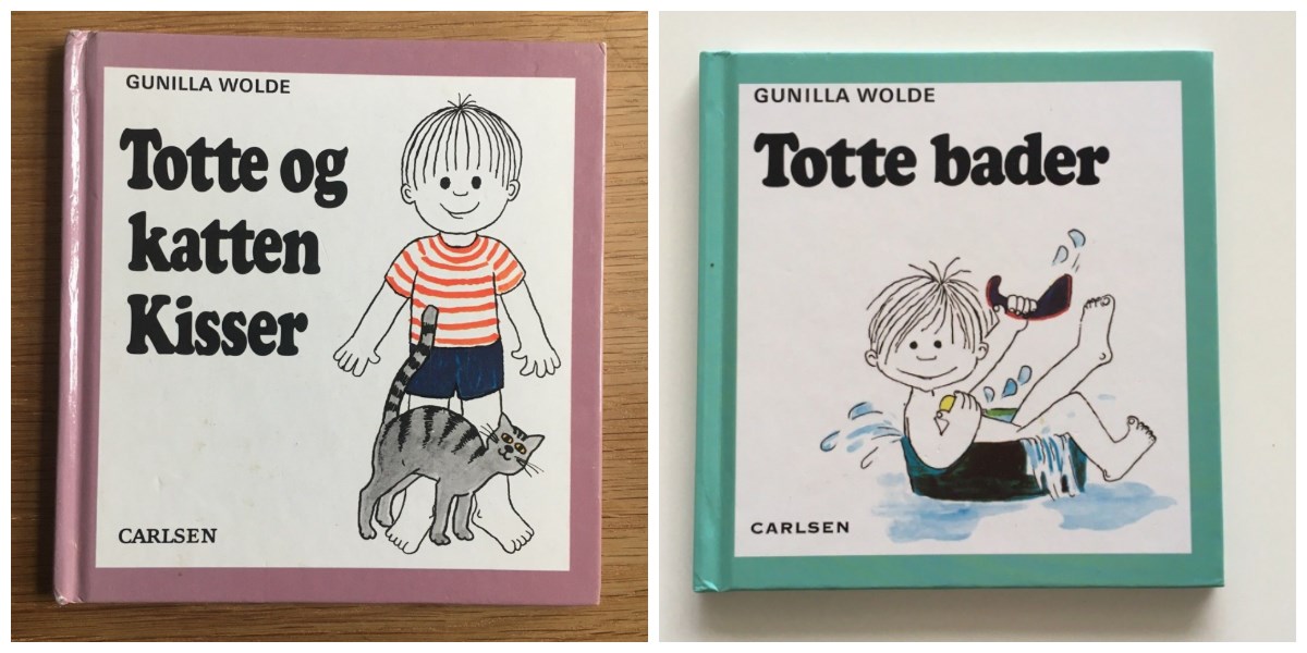 Her kan du se to af de Totte-bøger, som lige nu er til salg på DBA