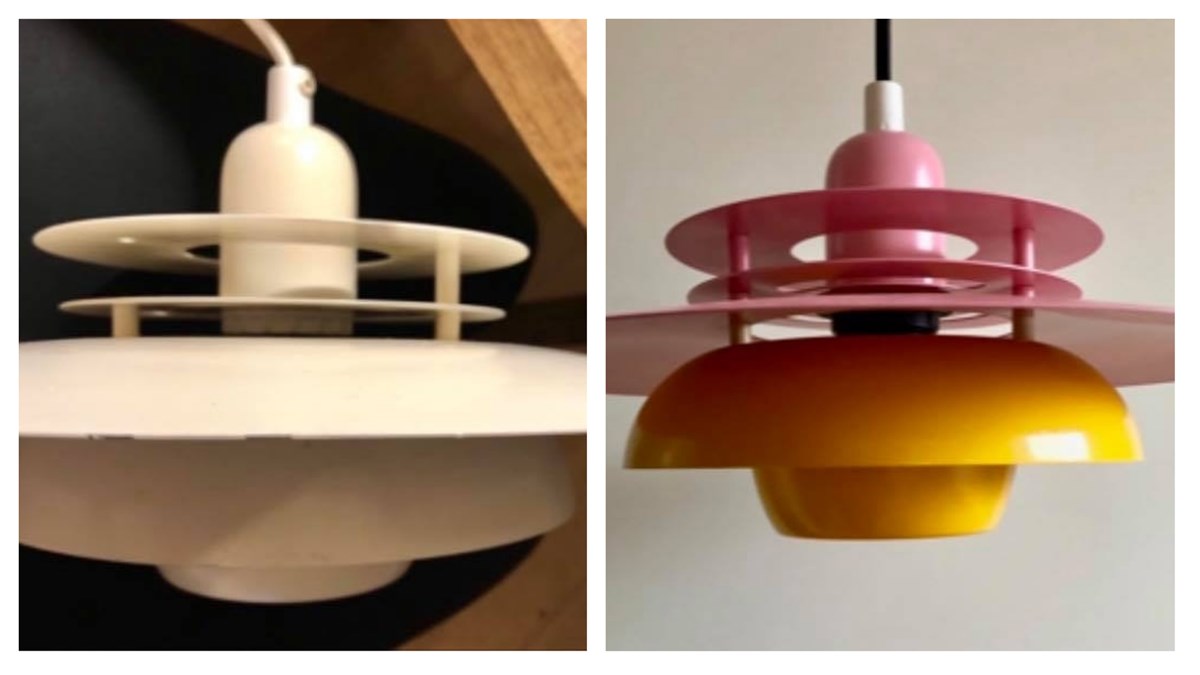 Her kan du se før og efter billeder af én af de lamper, som ingen ville købe i dens oprindelige stand
