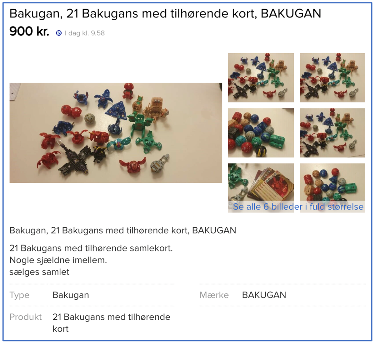 DBAs dyreste Bakugan-figurer i skrivende stund. De fleste sælger deres figurer som samlinger, derfor kan du være heldig at finde de figurer, de ønsker at købe til en god pris.