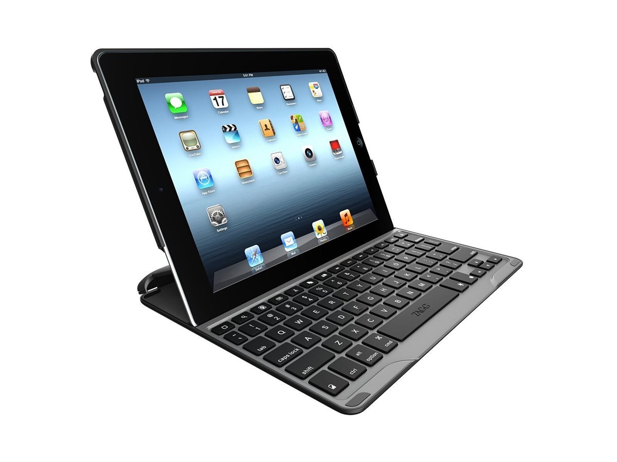 Tablet-holderen fra Zagg, hvis taster minder mere om et rigtigt tastatur.