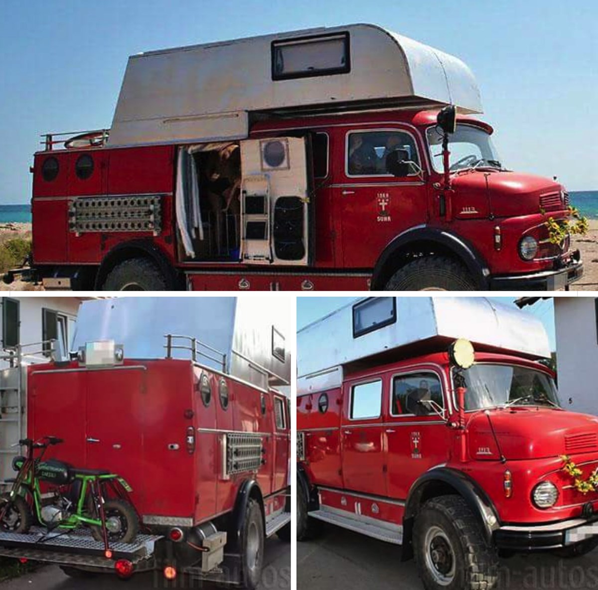 Bolette fra 'Nybyggerne' er også i sin søgen faldet over en gammel, rød brandbil, der var lavet om til autocamper. Det må nemlig gerne være en gammel, lidt ‘skæv’ autocamper