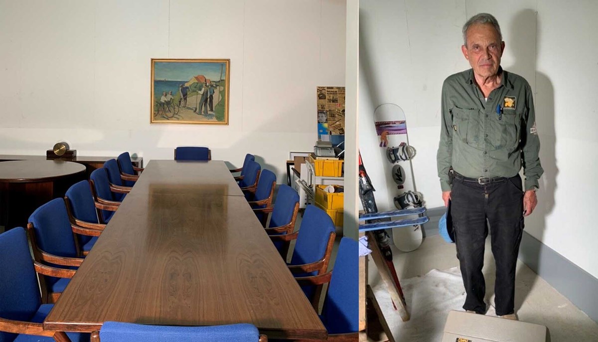Karsten Ree har blandt andet et stort konferencebord og 14 stole til salg på DBA. Her er der lavet mange gode handler - og måske den gode forretningsånd kan smitte af på en ny ejer?